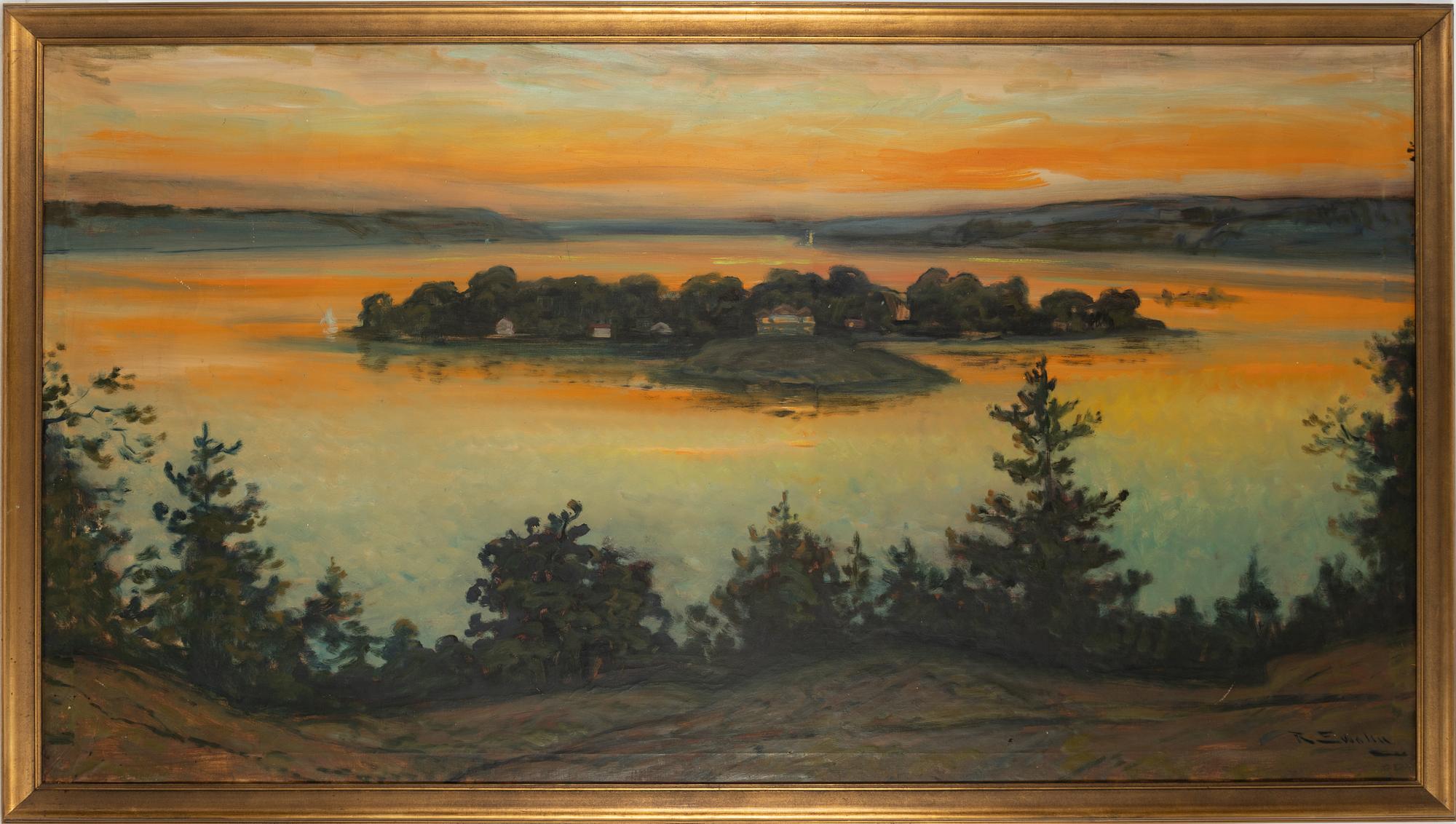 Ragnar Swahn, Utsikt över Storholmen, Lidingö.