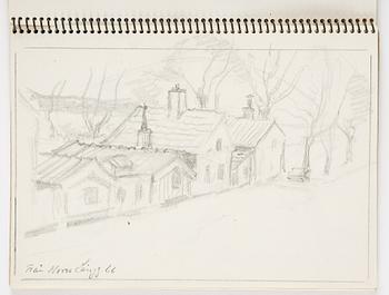 Lotte Laserstein, 4 skissböcker med blyertsteckningar.