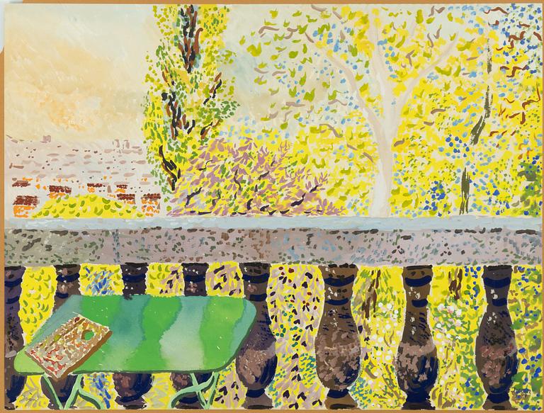 Iván Grünewald, View over the balustrade.
