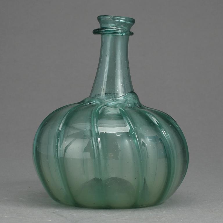 FLASKA, glas, 1700-1800-tal.