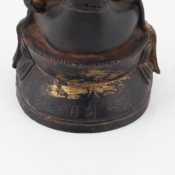 A bronze Bodhisattva, Ming dynasty.
