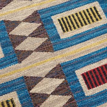 CARPET. Flatweave. 220,5 x 160 cm. Sweden the 1950's.