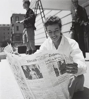 Per-Olow Anderson, "Katharine Hepburn photographed 1954 in Venice".