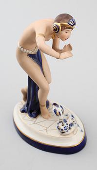 FIGUR, porslin, Royal Dux, 1900-talets mitt.