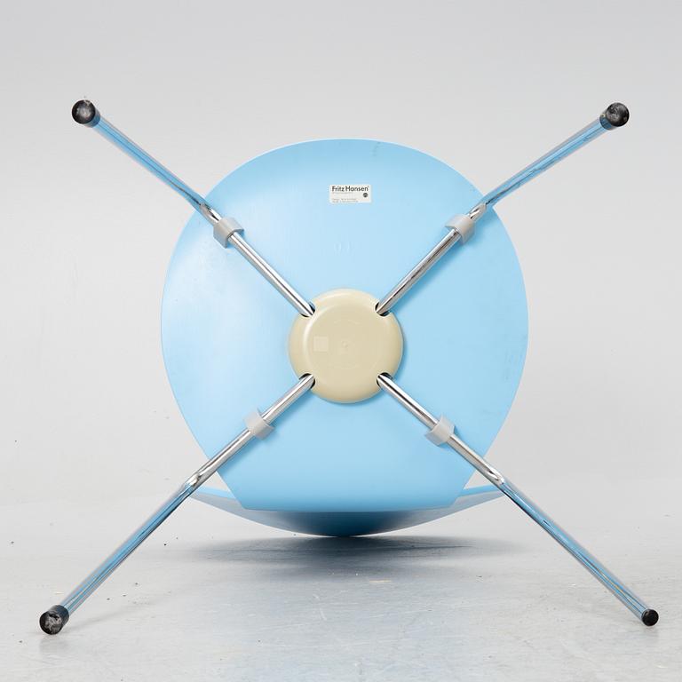 Arne Jacobsen, a set of 6 chairs, "The Ant", Fritz Hansen, Denmark, 1995.