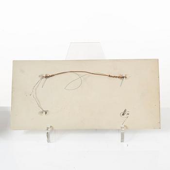 Claes Thell, three stoneware pieces, as well as a piece by Börje Skohg.