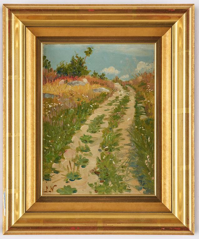 Jenny Nyström, Summer landscape with country road.