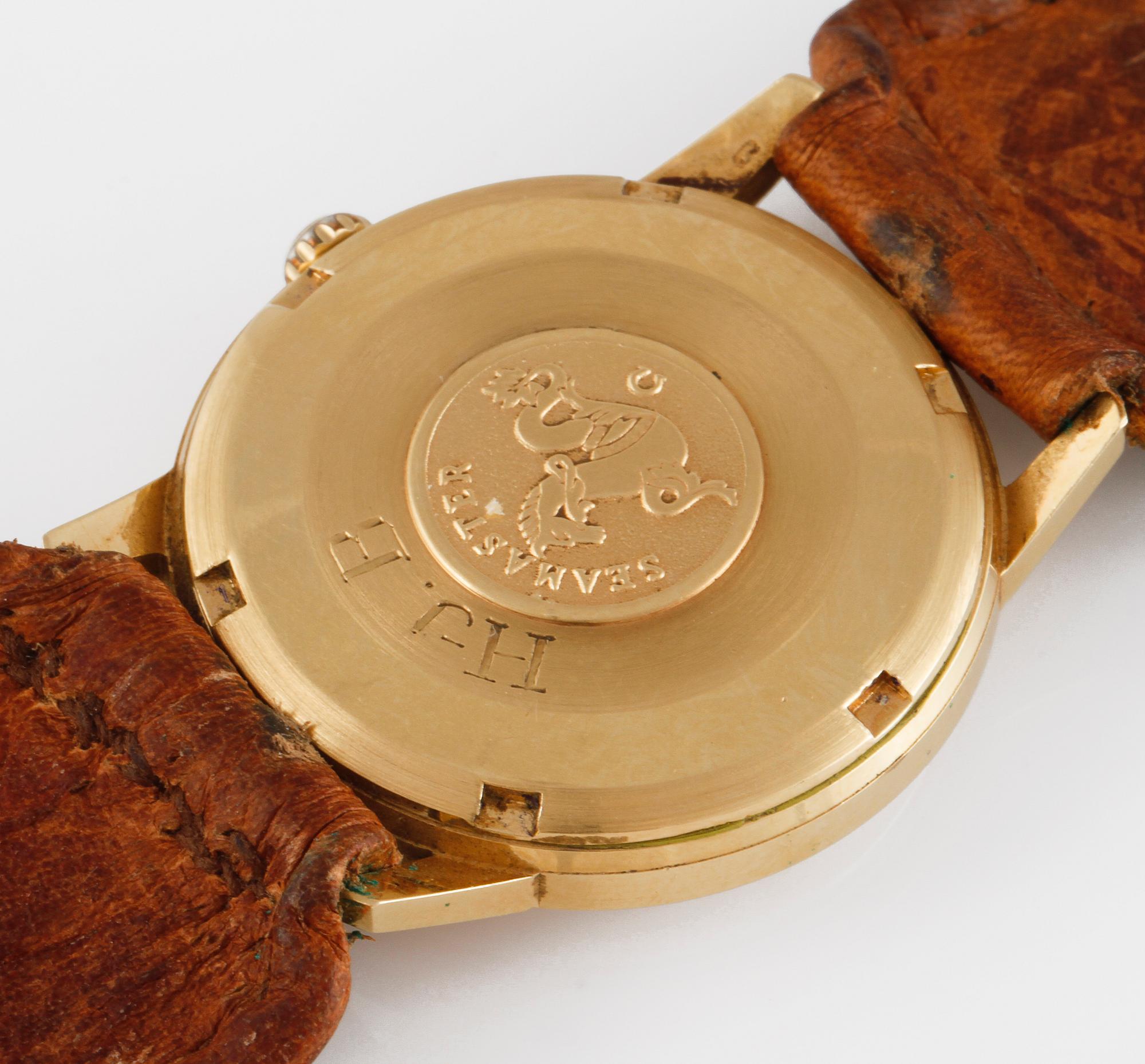 ARMBANDSUR, Omega Seamaster, 18k guld, ca 1960-talet.