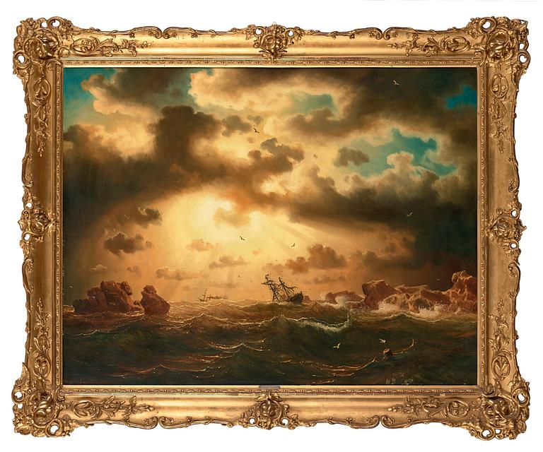 Marcus Larsson, Skeppsbrott under glödande himmel.