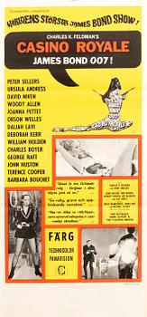 Filmaffisch James Bond "Casino Royal" 1968.