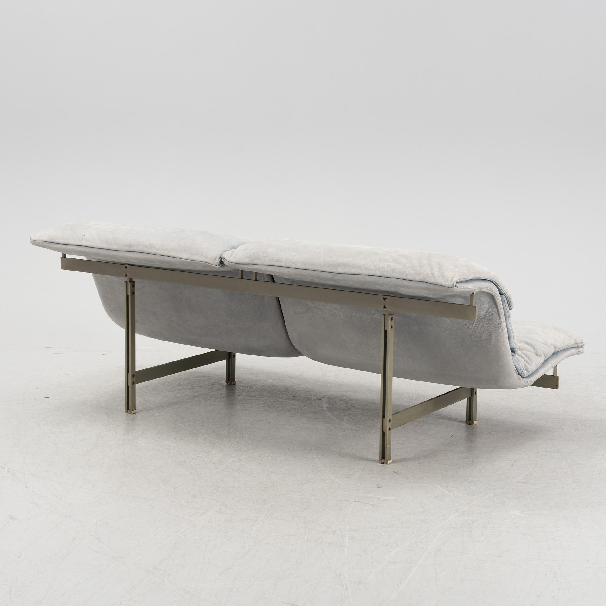 Giovanni Offredi, a 'Wave' suede sofa, Saporiti, Italy.