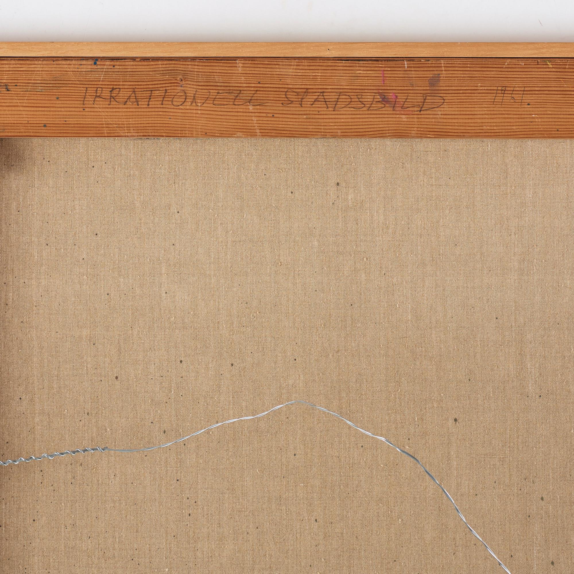 CO HULTÉN, oil on canvas, signed, executed 1961.