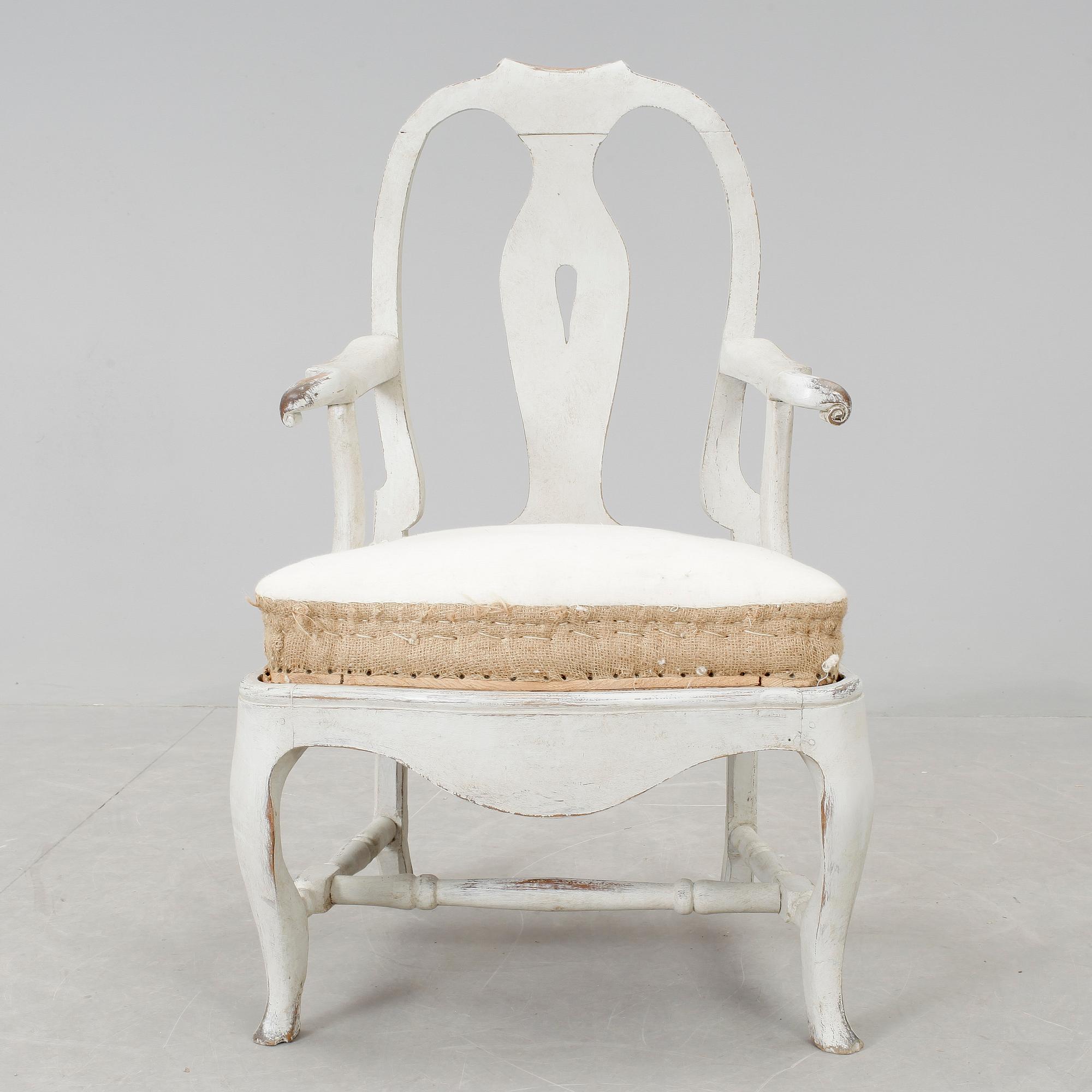 KARMSTOL, rokoko, 1700-talets slut.