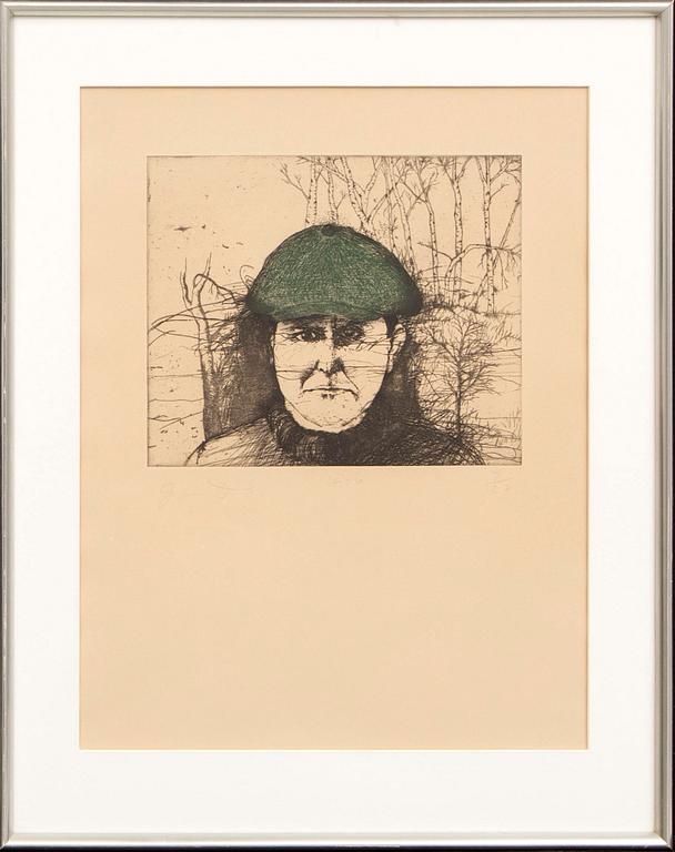 Jim Dine, etsning, signerad och numrerad 7/25.