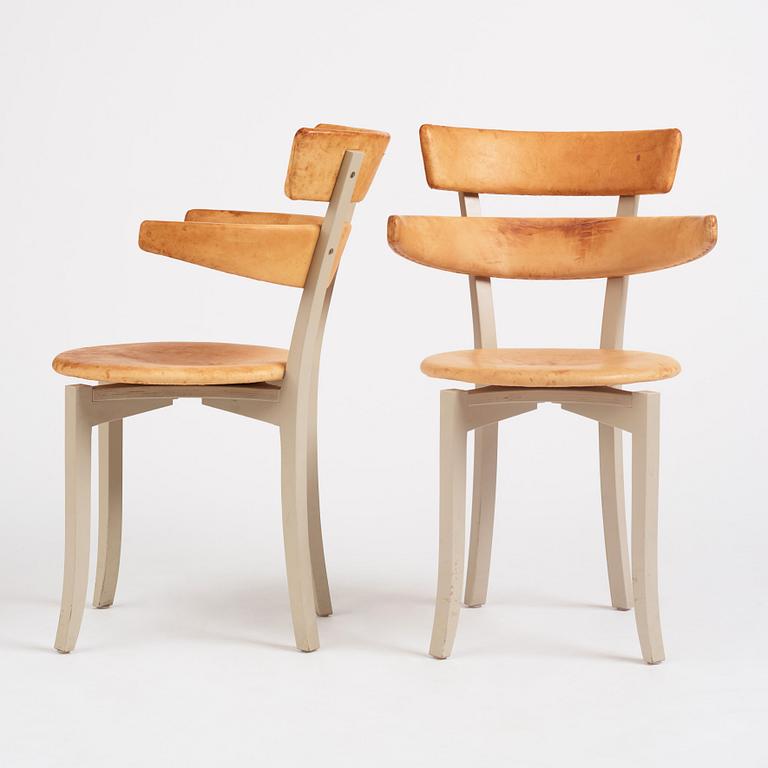 Åke Axelsson, a set of eight chairs, model "Gustav 5", Galleri Stolen, Sweden, post 1994.