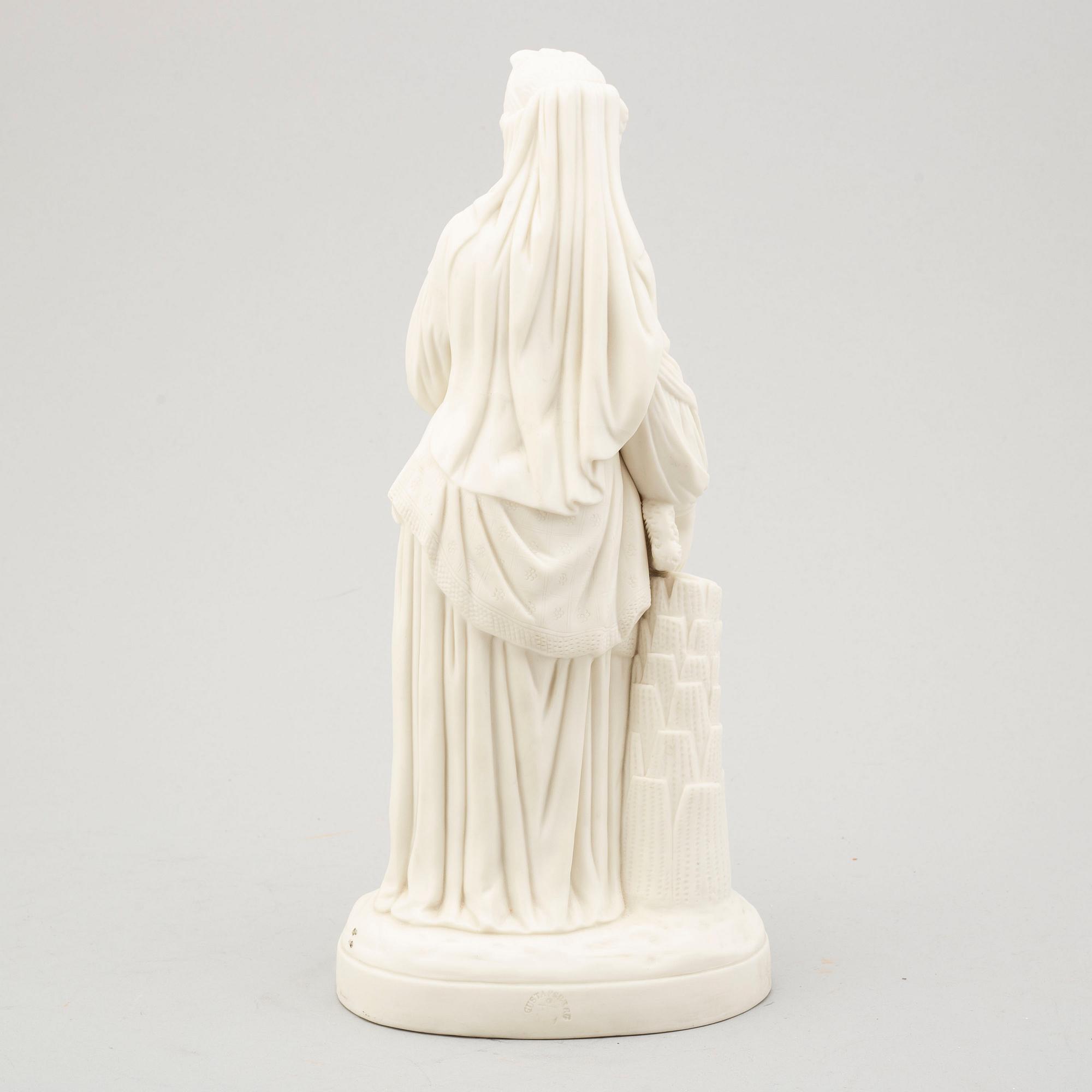 A late 19th century parian 'Ruth' sculpture.