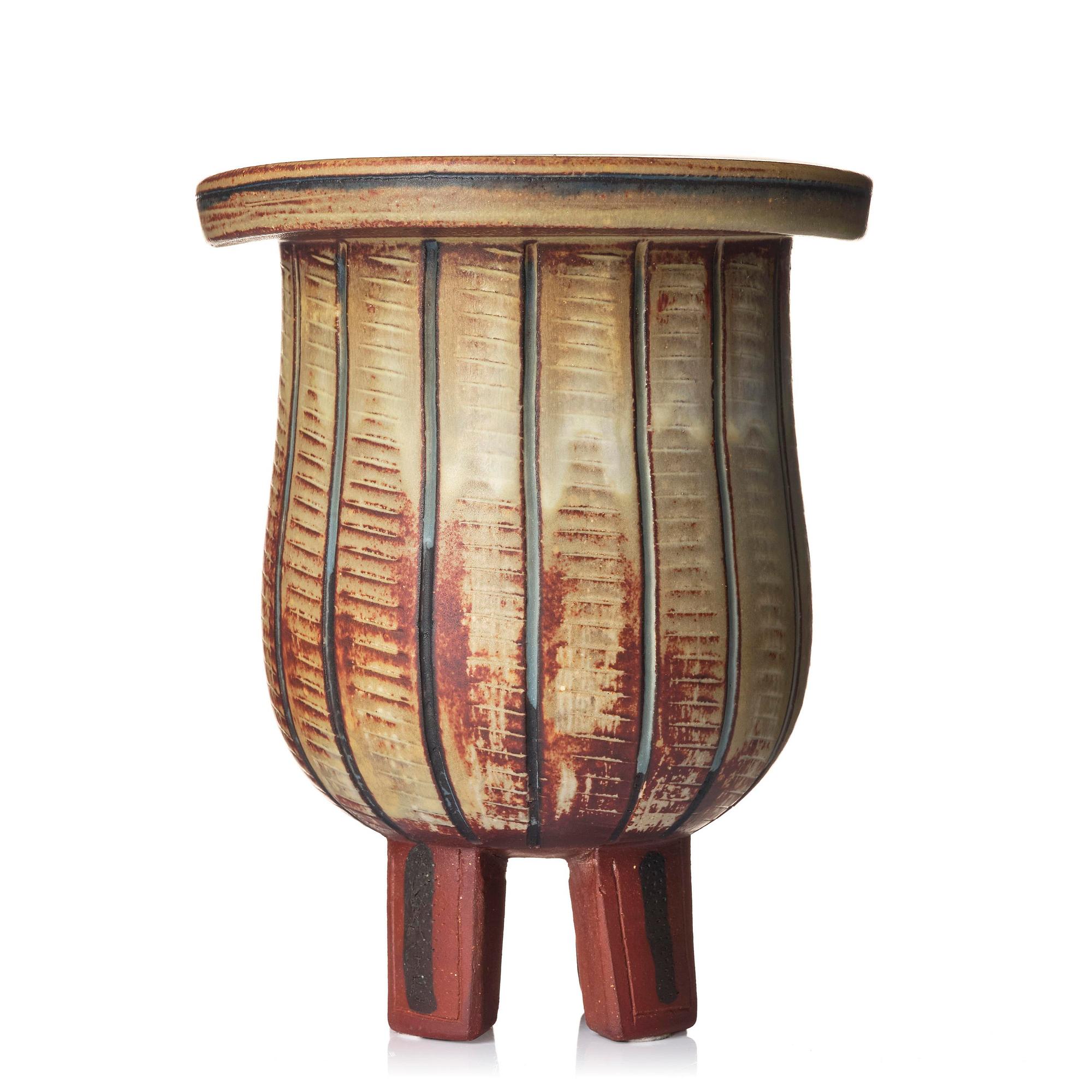 Wilhelm Kåge, a Farsta stoneware vase, Gustavsberg Studio 1940s-50s.