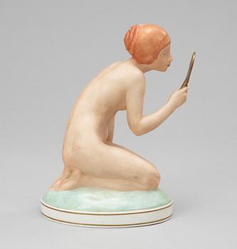 A Royal Copenhagen 20th century porcelain figure by Gerhard Henning.