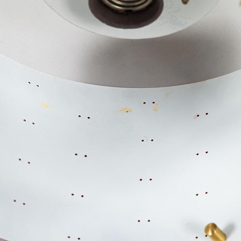 Paavo Tynell, a 1950s 9069/24 'Starry sky' ceiling light for Idman, Finland.