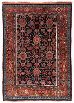 An Antique Bidjar rug, c 206 x 141 cm.
