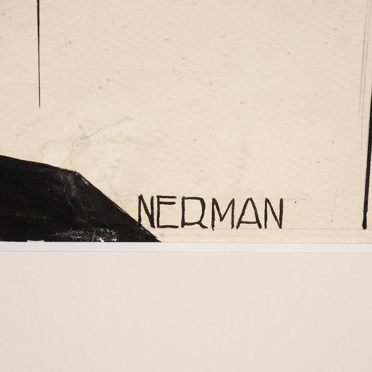 Einar Nerman, ink on paper, signed.