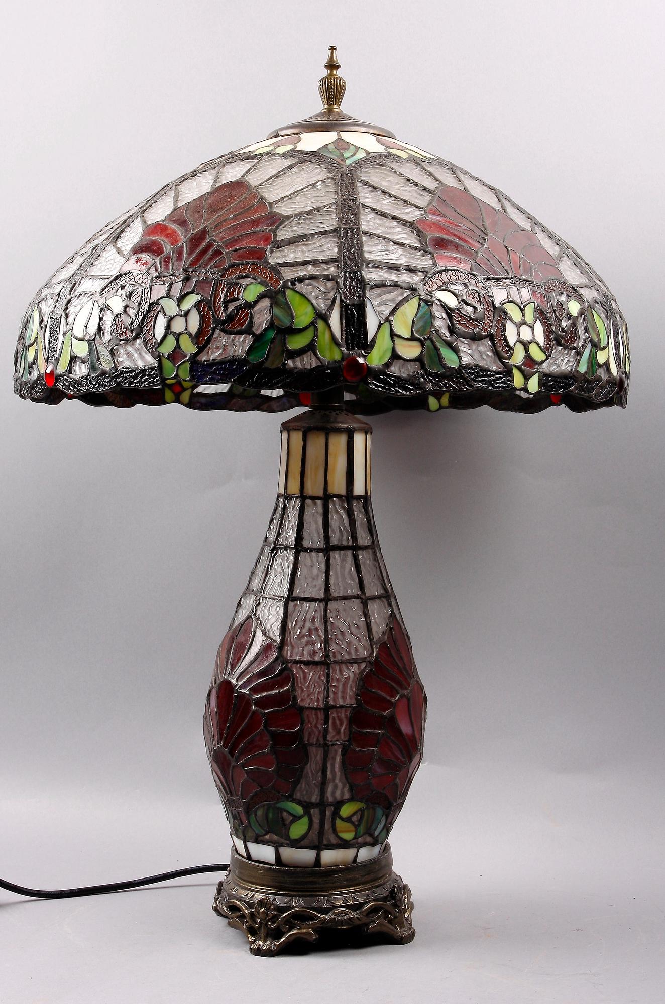 BORDSARMATUR, s k Tiffany-stil, 1900/2000-tal.