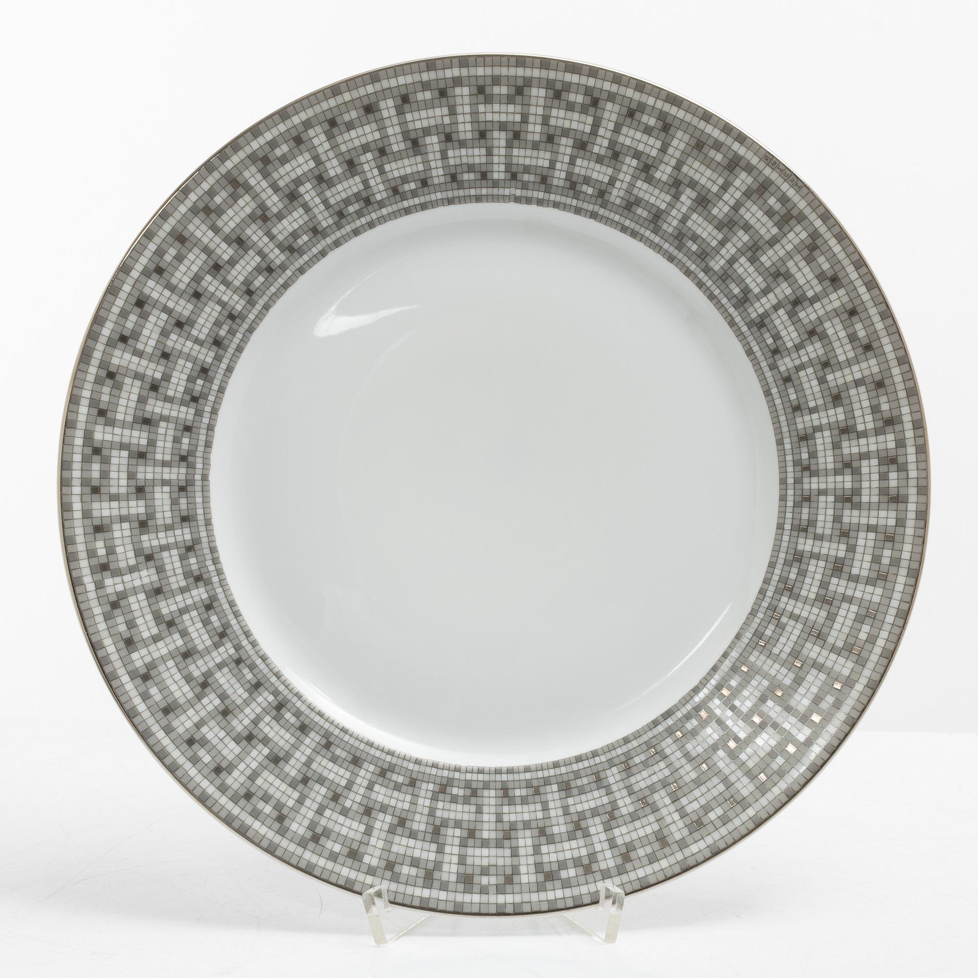 Hermès, tallrikar, 8 st, "Mosaique au 24".