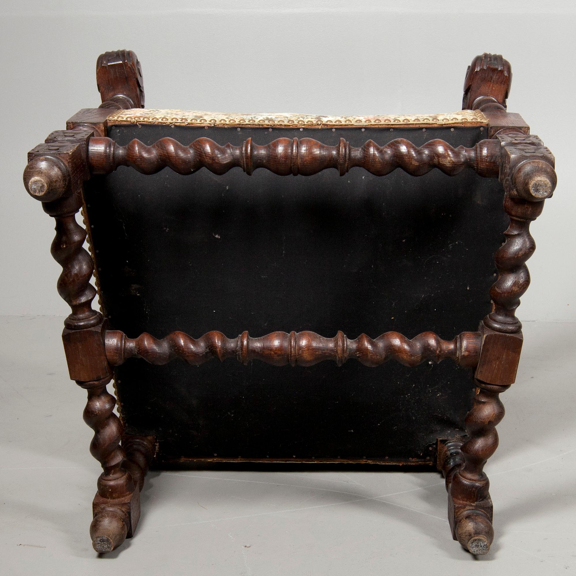 KARMSTOLAR, ett par, barockstil, ca 1900.