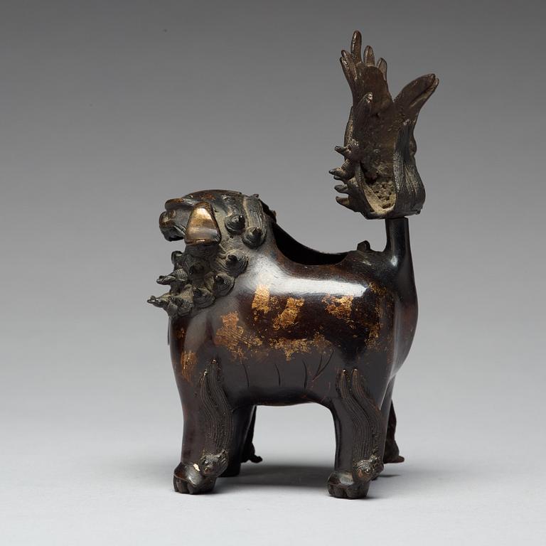RÖKELSEKAR, brons. Qingdynastin, 1800-tal.