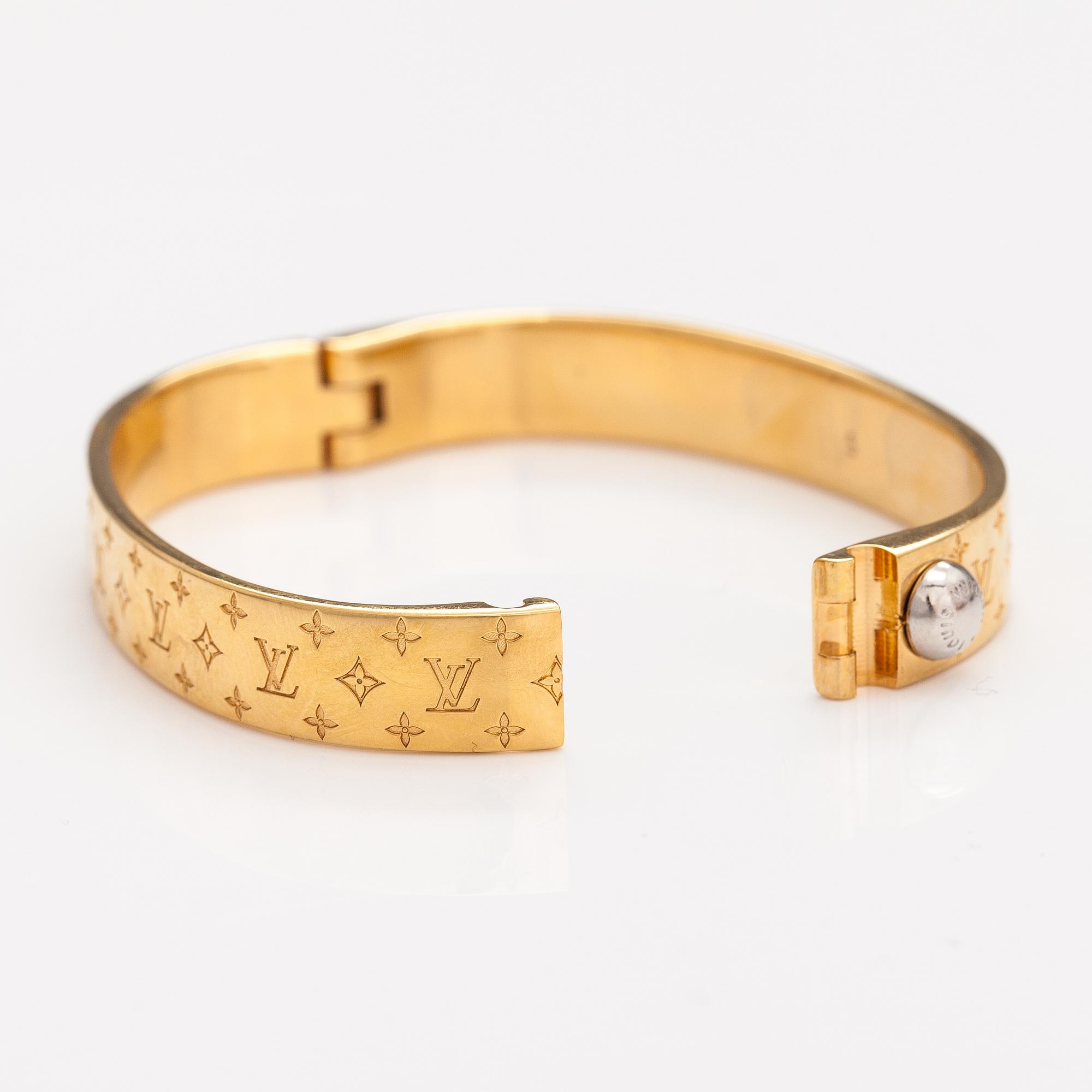 Louis vuitton monogram cuff bracelet on sale
