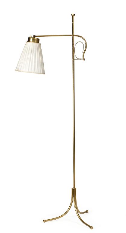 A Josef Frank brass floor lamp, Firma Svenskt Tenn.