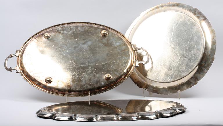 BRICKOR, 3 st, nysilver, 1900-tal.