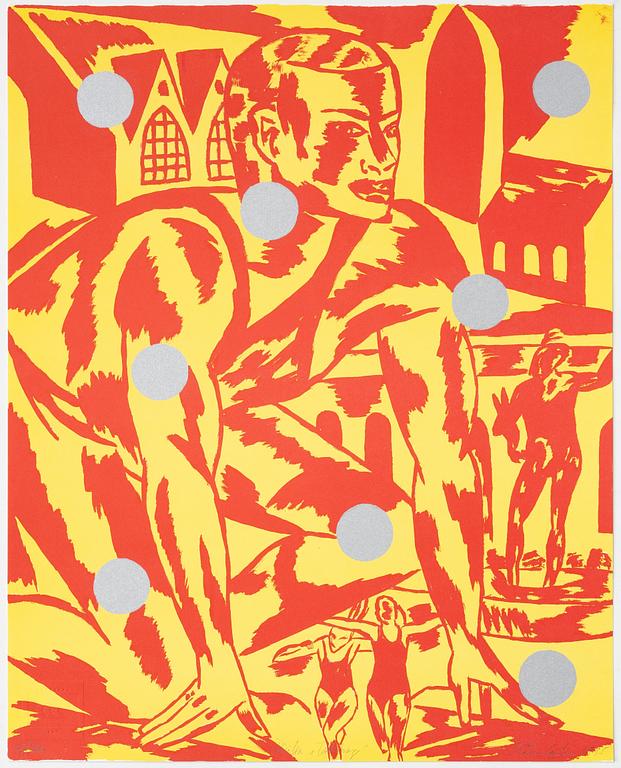 Mapp, 4 litografier,"5Th IAAF World Championships in Athletics Götebog 1995".