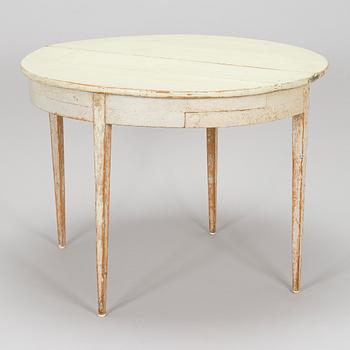 Bord / klaffbord, halvmåneform, 1800-tal.
