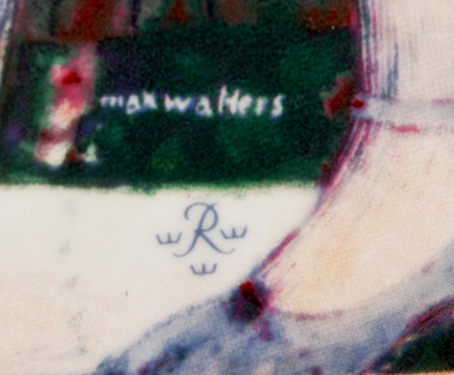 VÄGGPLATTA, stengods, Max Walter Svanberg, Rörstrand.