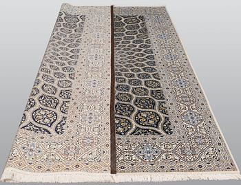 A part silk Nain carpet, so called 6 LAA, ca 306 x 215 cm.