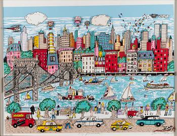 CHARLES FAZZINO, serigrafi / 3D-konstruktion, signerad och numrerad XVI/XXV.