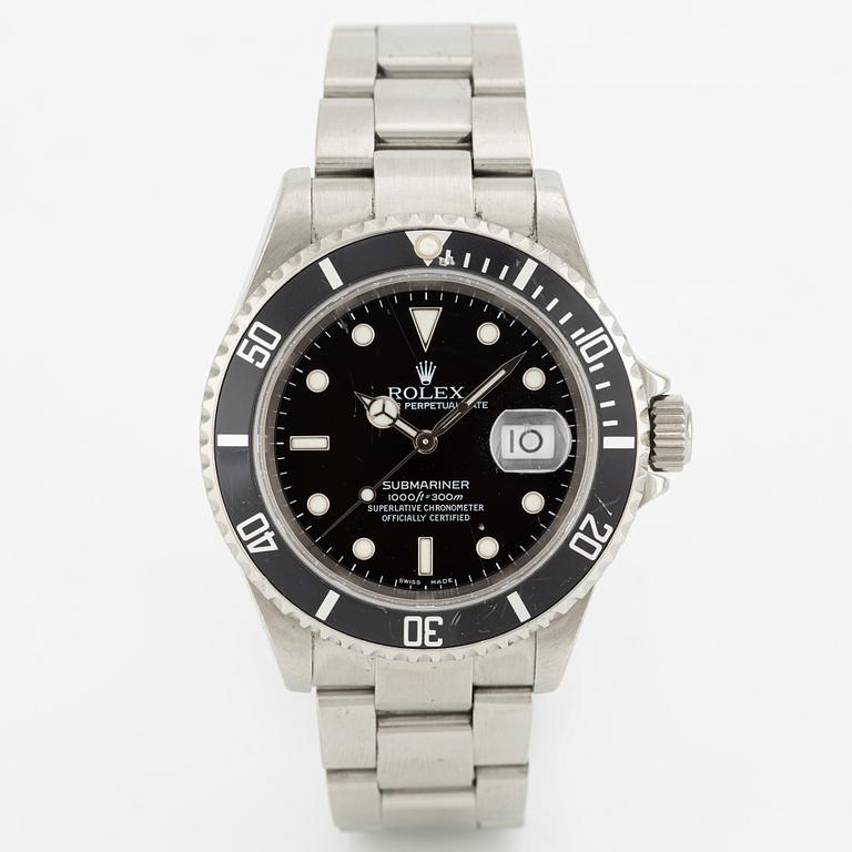 Rolex, Oyster Perpetual Date, Submariner, wristwatch, 40 mm.