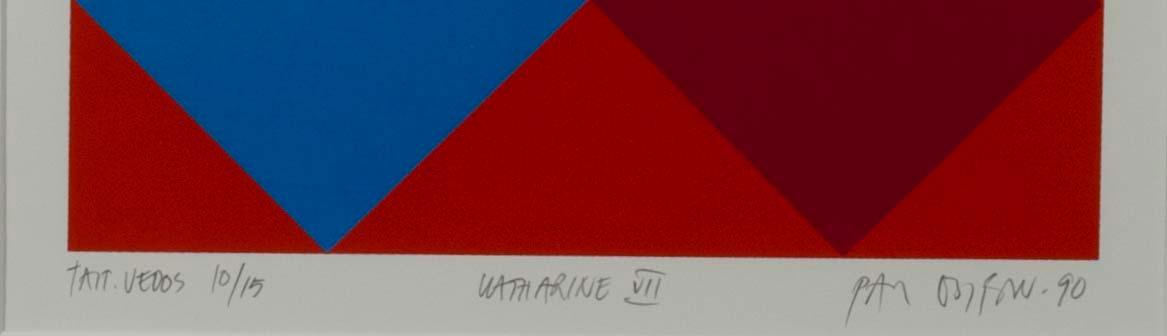 PAUL OSIPOW, Serigrafi, "Katharine VII", sign. och dat. -90, numr. konstnärens avdrag 10/15.