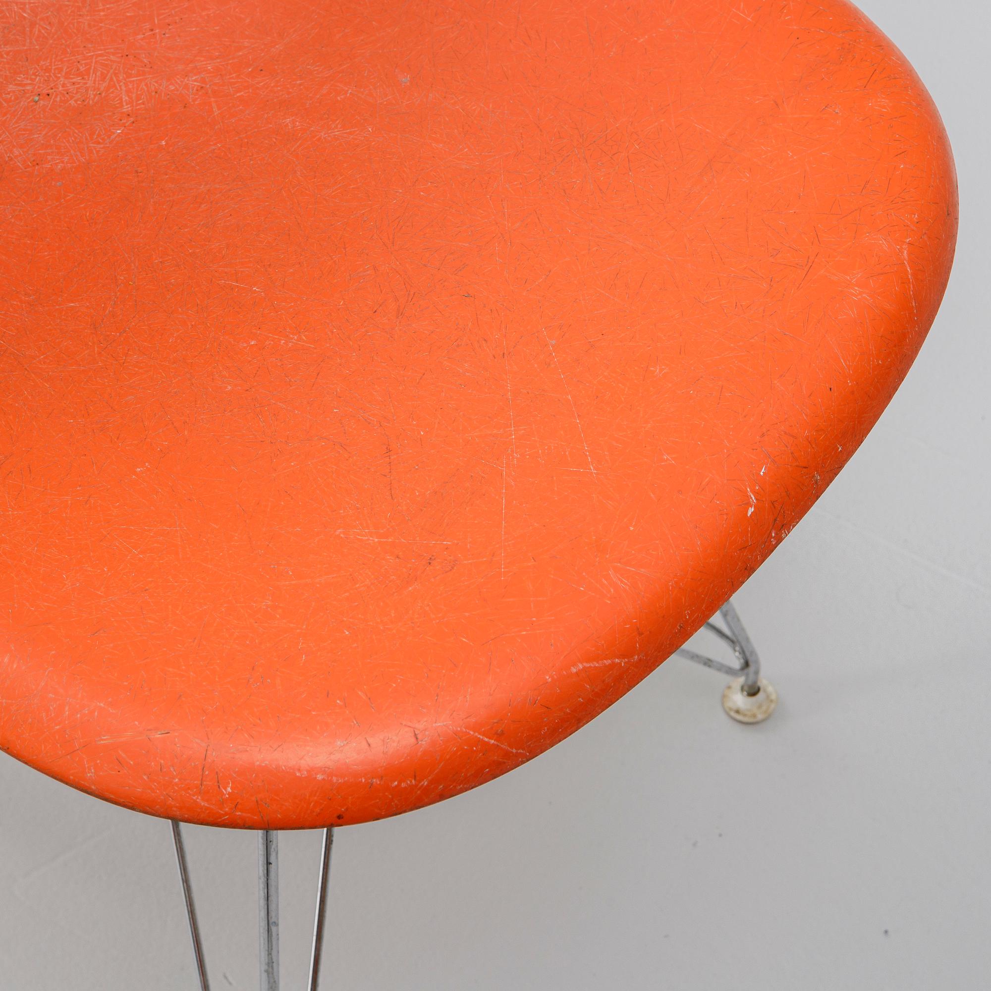 Charles & Ray Eames, chairs, 6 pcs, "DSR Plastic Chair", Herman Miller.