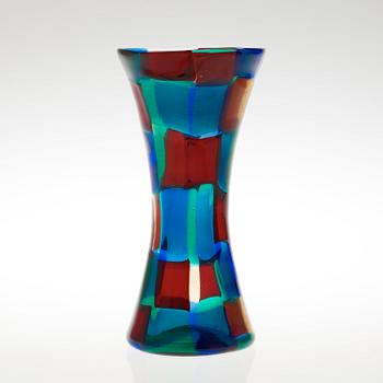 A Fulvio Bianconi 'Pezzato' glass vase, Venini, Italy 1950's.