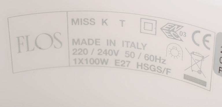 BORDSLAMPA, "Miss K", Philippe Starck, Flos, Italien.