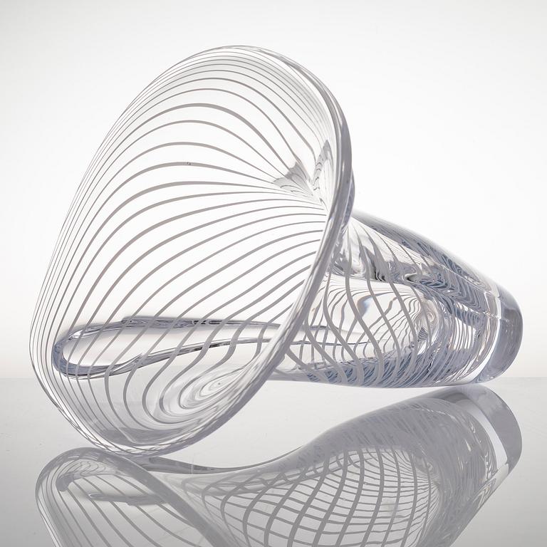 KARI ALAKOSKI, a 'Bipolar' glass sculpture, signed Kari Alakoski 2014. Glass Studio Mafka & Alakoski.