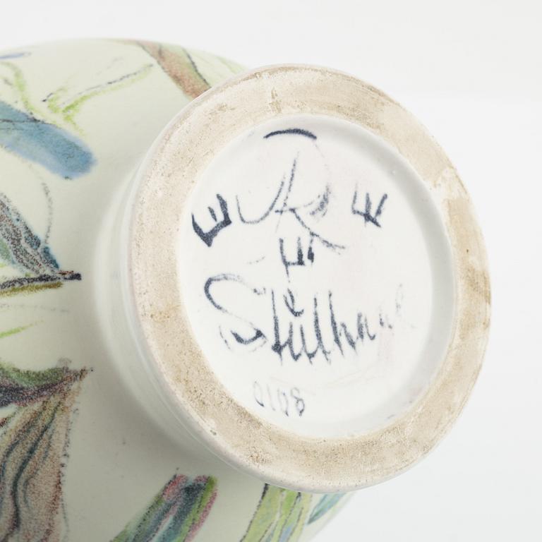 Carl-Harry Stålhane, an earthenware vase, signed.