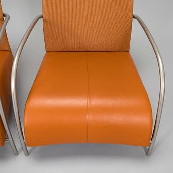 Gijs Papavoine, a pair of 'Lomas' easy chairs for Montis.