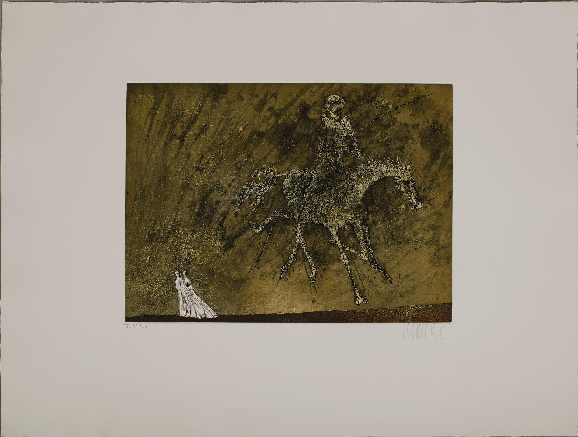 LARS BO, 5 st, färgetsningar, sign och numr 29/40.