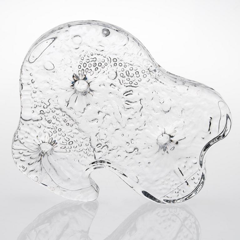 NANNY STILL, GLASSKULPTUR. Jääkausi. Sign. Nanny Still, Riihimäen Lasi Oy.