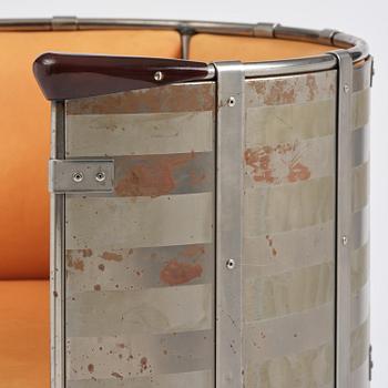 Mats Theselius, fåtölj, "Älgskinnsfåtöljen", ed. 52/360, Källemo, Värnamo, efter 1991.