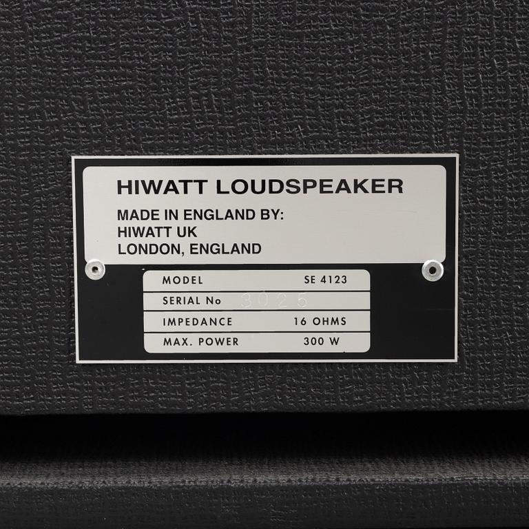 The Hives, Hiwatt "Custom 50", signed amplifier and speaker ca 2010.