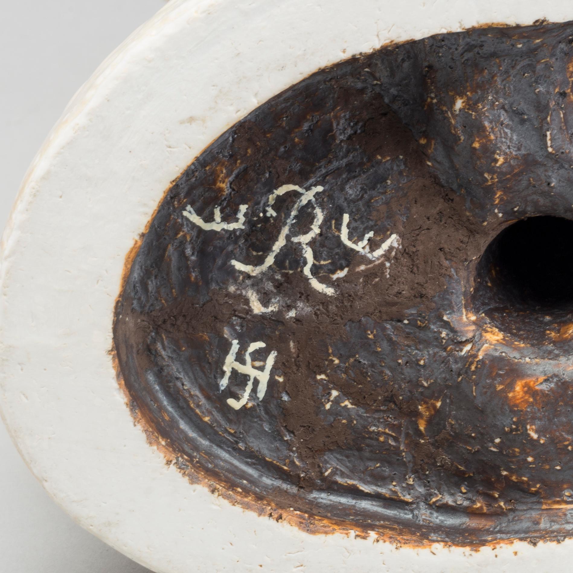 HARALD SALOMON, signed stoneware sculpture.